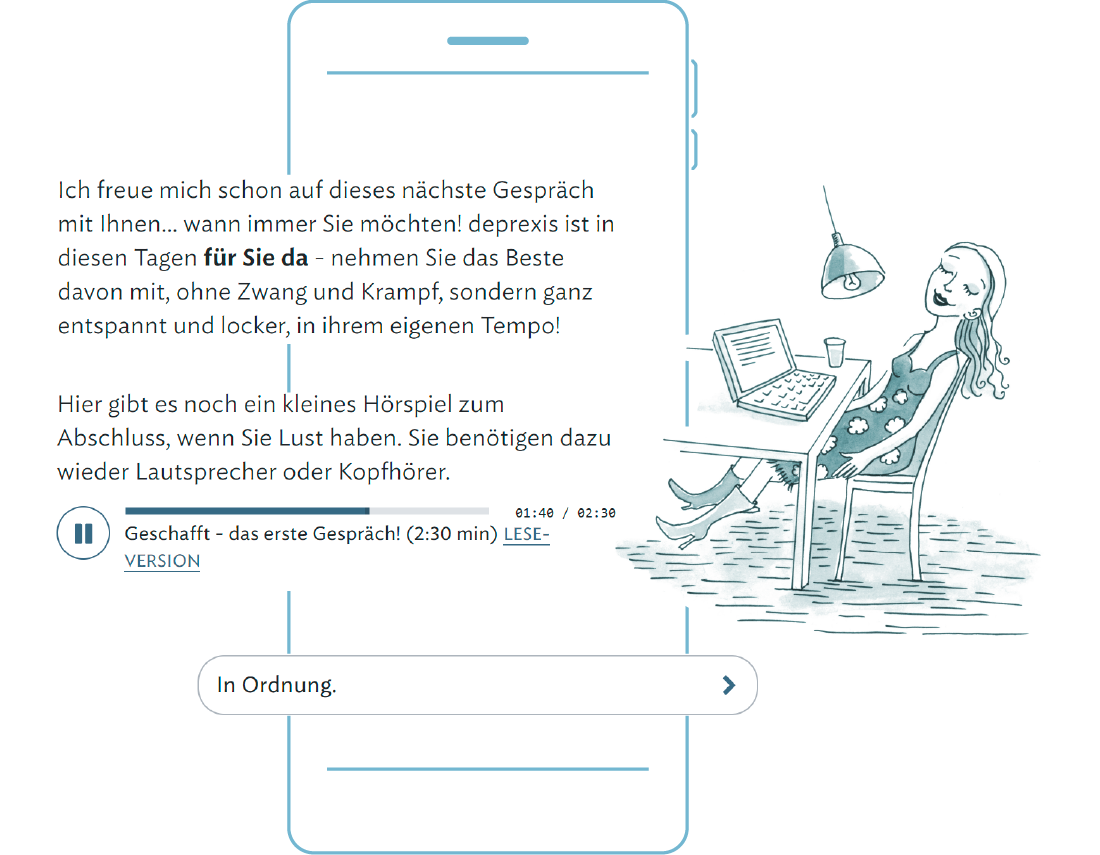 Smartphone mit einer Erinnerungsnachricht